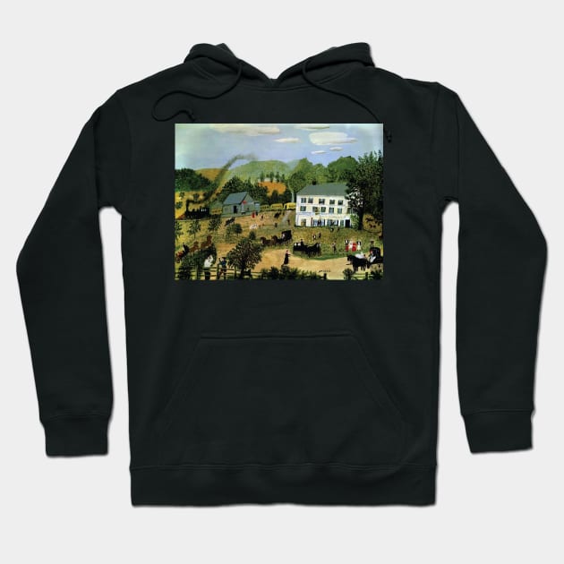 grandma moses - Hotel Hoodie by QualityArtFirst